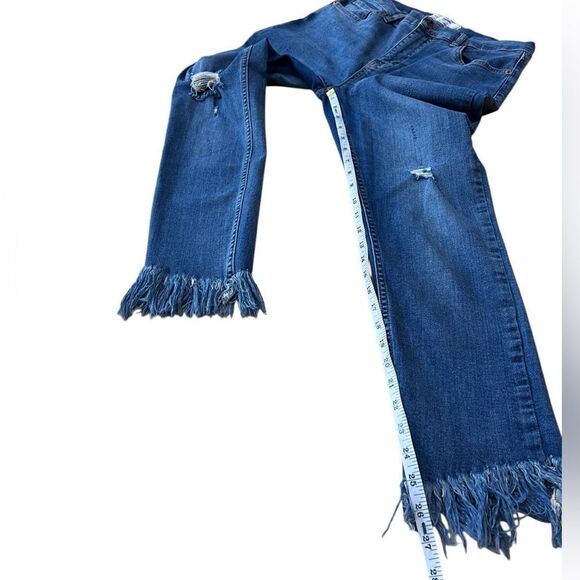 Free People Great Heights Frayed Skinny Jeans Size 30 - Picture 16 of 16